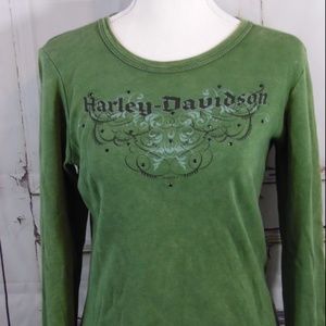 EUC Harley Davidson Thermal T-Shirt Sz M